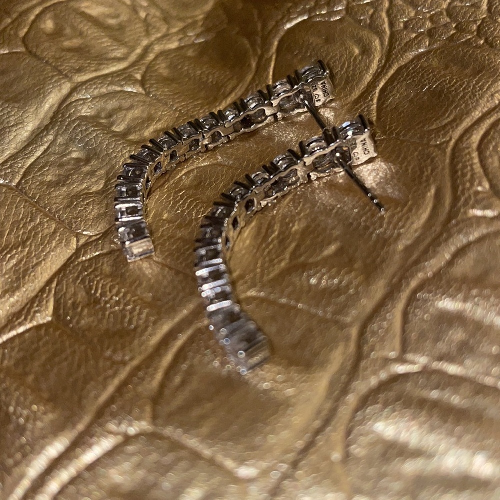 925 sterling silver gorgeous earrings - Picture 2 of 2